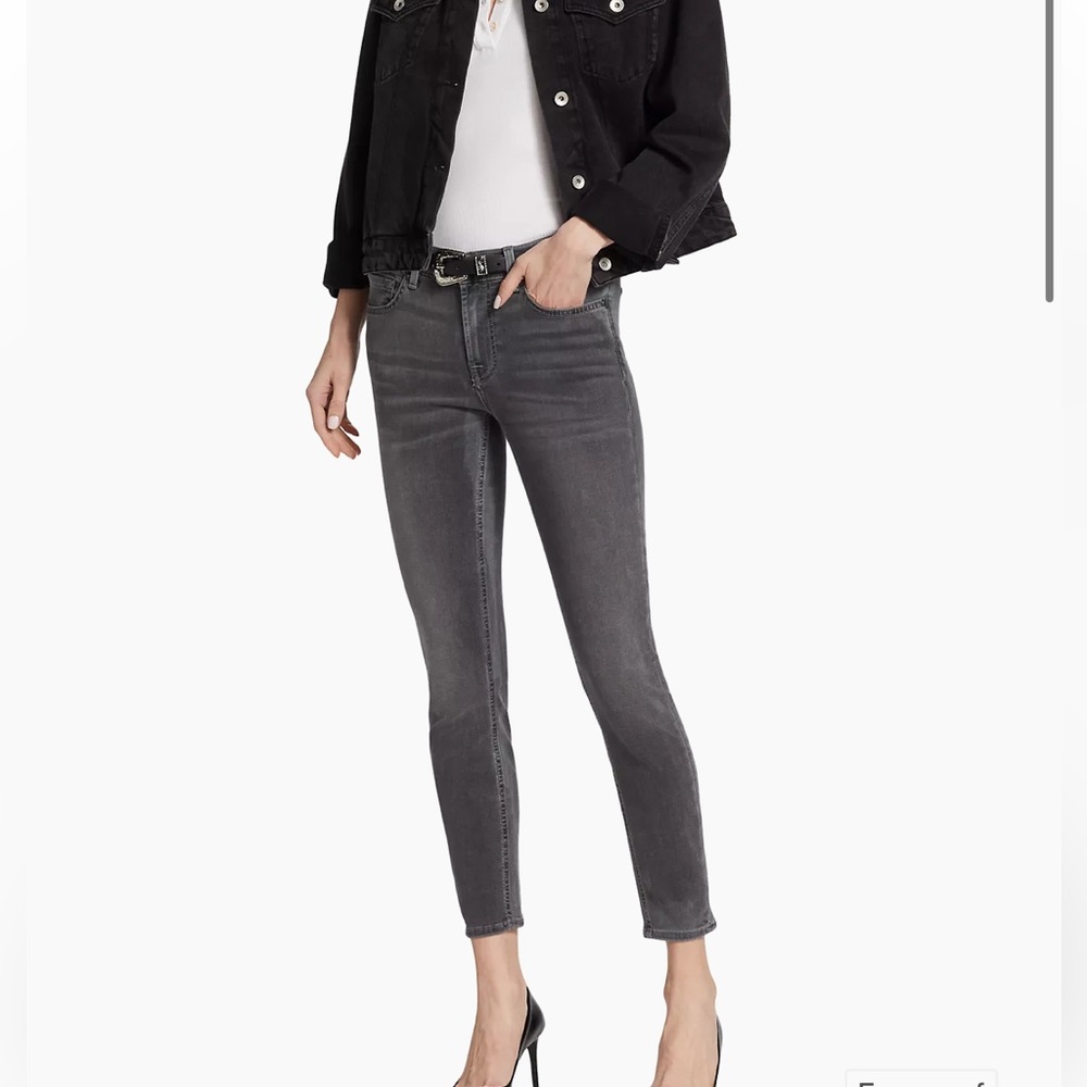 7 for all mankind Blair gray wash skinny jeans size 26.